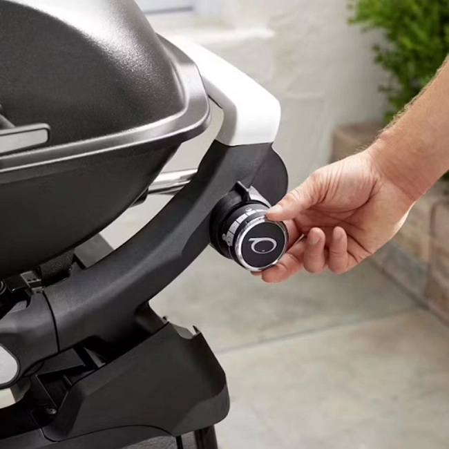 Vendita online Barbecue a gas Weber Q 1200N con ripiani laterali e supporto compatto